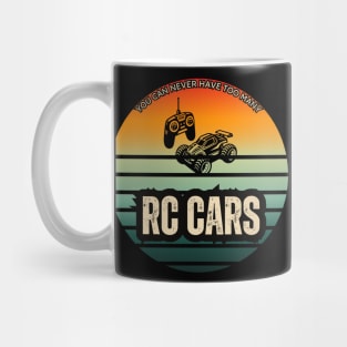 "You Can Never Have Too Many RC Cars" Hobbyist Graphic Tee Mug